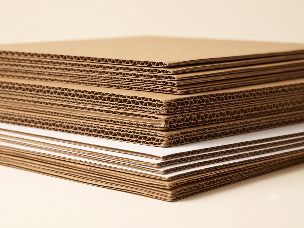 Single and double-wall kraft corrugated sheets